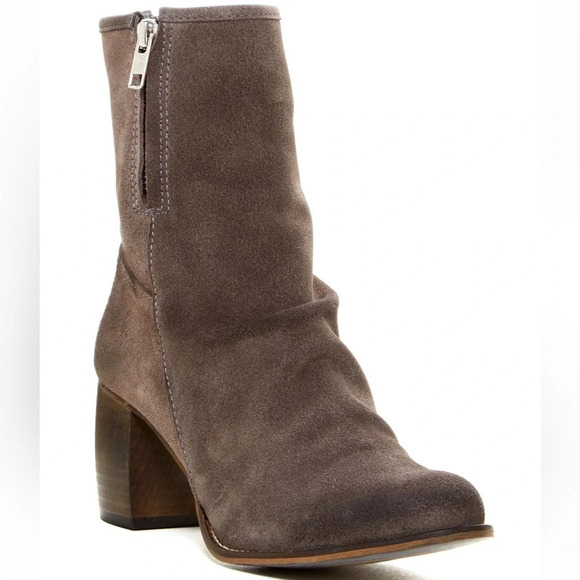 Jeffrey Campbell RuchedBoots, suede Slouchy Ankle Boots - Picture 1 of 9